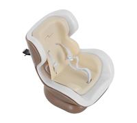 DECOMELODY Siège de Sécurité Compact pour Poupée et Hamster en Tissu Beige, Portable Sangles de Fixation, Décoration Intérieure de Voiture et Centre de Table pour Jouets, pour Transport