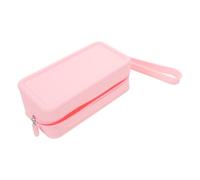 DECOMELODY Silicone Makeup Travel Bag Large Cosmetic Case with Zipper Handle Organizer Pouch for Women and Students