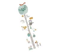 DECOMELODY Sticker Mural Toise Murale Garçon Fille Tableau de Croissance Animaux Jungle avec Arbre Décoration Chambre Garçon Fille Autocollant Créatif pour Nursery et Maternelle
