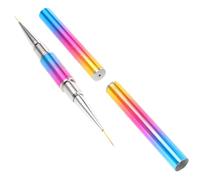 DECOMELODY Stylo à Ongles Coloré Double Tête 1 Pièce Pinceau Manucure Outil Nail Art Professionnel