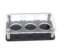 DECOMELODY Support à 6 Verres à Shot en Acrylique Transparent Porte-Verres de Bar 2X3 Emplacements Ø 38 CM Organiseur Polyvalent pour Fêtes et Rangement la Cuisine