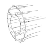 DECOMELODY Support Brochettes Air Fryer Acier Inoxydable Tour Vertical Kebab pour Barbecue Accessoires Grill pour Viande Poulet Fruits de Mer Légumes Nettoyage Facile