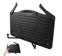 DECOMELODY Support de Lecture Portable Pliable pour Partitions et Livres Pupitre Léger en Métal Noir Réglable en Angle pour Table et Pratique Musicale à Domicile