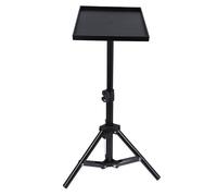 DECOMELODY Support de Projecteur Noir en Abs et Fer Trépied Réglable de 30-50 Cm, Facile à Installer pour Bureau et Sol, Réduit Les Risques de Chute