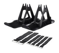 DECOMELODY Support de Ski pour Draisienne Garçon et Filles 13-15 Pouces Plastique Solide Noir Accessoires de Luge pour Draisienne Ski Adapté aux Balades Hivernales Sécurisées