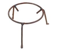 DECOMELODY Support de Wok de Camping Multifonction pour Usage Extérieur, Petite Taille, Acier Rond Robuste, Support pour Poêle et Casserole, Résistant aux Hautes Températures, Barbecue