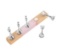 DECOMELODY Support Manucure Pratique Bois et Acrylique pour et Entraînement Nail Art Supports Ongles Coeur Colorés pour Salon École et Usage Personnel
