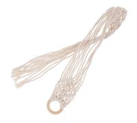 DECOMELODY Support Mural Guitare Macramé Coton avec Pampilles Porte-ukulele Décoratif et Robuste pour Guitare Acoustique et Électrique Décoration Murale Intérieure et Extérieure