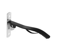 DECOMELODY Support Mural Pliable en Métal Noir pour Selle Anglaise et Western - Porte-Selle Robuste et Compact pour Écurie, Box et Remorque, Organisateur de Matériel d'Équitation