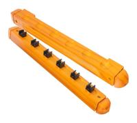 DECOMELODY Support Mural Porte Queues Billard Rangement Multi pour Bâtons de Billard et Accessoires Polyvalents Robuste et pour Salle de Jeux