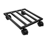 DECOMELODY Support Pot Plantes Métal avec roulettes Base Robuste Résistante Capacité Élevée Socle Mobile pour Jardinière Intérieur Extérieur Déplacement Facile Pots Fleurs