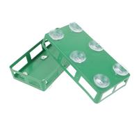 DECOMELODY Support pour Blocs Éponges à Fleurs 2 Pcs Plateau Vert à Ventouses, Porte-Centre de Table Floral pour Cimetière, Panier de Fleurs Frais Adapté aux Décorations Mariage et
