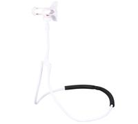 DECOMELODY Support Téléphone Portable Flexible Blanc de U Suspendre Autour du Cou, pour Visionnage de Vidéos et Utilisation Polyvalente à Domicile