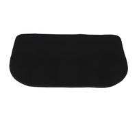 DECOMELODY Tapis de Cheminée Ignifugé Semi-circulaire Noir 102 X 60 Cm, Tapis Anti-étincelles pour Poêles à Bois, Protection Sol Intérieure Résistante la Chaleur, Accessoire Sécurité Maison