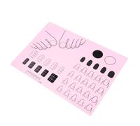 DECOMELODY Tapis Entraînement Silicone pour Manucure Matériel de Pratique Application Ongles pour Création de Nail Art et Apprentissage des Techniques de