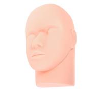 DECOMELODY Tête de Mannequin à Cils pour Entraînement Extensions de Cils, Taille Standard, Visage Maquillé, Outil D’entraînement pour Débutants, Usage Professionnel en Salon de Beauté