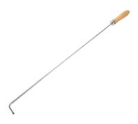 DECOMELODY Tisonnier de Cheminée Portable Acier Inoxydable Crochet Robuste Outil Multifonction pour Feu Intérieur et Extérieur pour Foyer et Brasero