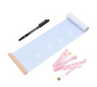 DECOMELODY Toise Murale Garçon Fille Toile Bleu Règle Hauteur Garçon Fille Décorative Pour Maternelle Mesureur Multiple Usage Hauteur Et Tour