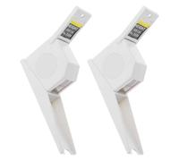 DECOMELODY Toise Murale Rétractable 2 Pcs 200 Cm en Abs et Fer, Règle Hauteur Portable Facile à Lire pour Cabinets Pédiatriques et Chambres Compactes