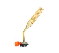 DECOMELODY Torche à Gaz Double Flamme Butane pour Camping et Bbq Soudures et Brasage Outil de Chauffage Compact et Portable pour Cuisine Extérieure et Activités Plein Air