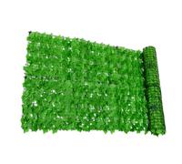 DECOMELODY Treillis Artificiel à Feuilles Simulées pour Balcon et Jardin, Filet de Clôture Vert 0,5x3 M en Plastique Dense, Mur Végétal Décoratif Résistant Extérieur, Écran Brise-Vue Naturel
