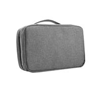 DECOMELODY Trousse de Toilette Imperméable Pliable avec Crochet de Suspension Sac de Rangement Pratique pour Voyage Salle de Sport et Activités Extérieures Gris