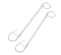 DECOMELODY Tube Chauffant Quartz Infrarouge 23 Cm Câble, Élément Chauffant de Remplacement pour Radiateur D'appoint, Lot de 2 Tiges Chauffantes Céramiques pour Chauffage Extérieur Patio,