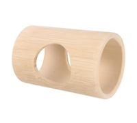 DECOMELODY Tunnel en Bambou pour Hamster Et Petits Rongeurs, Jouet De Cachette, Tube Naturel Grand Modèle, Accessoire D'habitat pour Cage, Jeu Et Refuge pour Hamsters, Gerbilles, Souris
