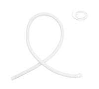 DECOMELODY Tuyau de Vidange Machine à Laver Flexible PVC avec Collier de Serrage Acier Haute Pression Installation Facile pour Évacuation Condensats
