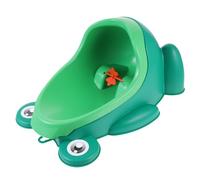 DECOMELODY Urinoir Garçon Forme de Grenouille Cartoon Pot Apprentissage Pipi PP avec Roue Tournante Toilette Suspendue Pratique pour Garçon Fille Installation Simple et Nettoyage Facile