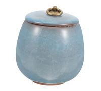 DECOMELODY Urne Funéraire pour Animaux De Compagnie Urne Céramique Petite pour Cendres De Chat Et Chien Souvenir Mémorial Élégant Lacustre pour Préserver Les Souvenirs Et Cendres De Vos