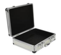 DECOMELODY Valise à Outils Portable Verrou à Code, Boîte de Rangement Mini 280x220x100 Mm en Aluminium Argenté, Organisateur Sécurisé pour Bricolage et Usage Domestique