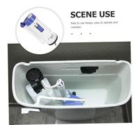 DECOMELODY Valve de Chasse Eau et Robinet Flotteur pour Réservoir Wc de Réparation Durables et Faciles à Installer pour Mécanisme Suspendu Compatible avec Plusieurs Modèles de Toilettes