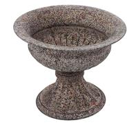 DECOMELODY Vase Décoratif Vintage en Fer Massif Jardinière Rétro pour Arrangements Floraux Centre de Table pour Fleurs Séchées et Fraîches Décoration Polyvalente pour Mariage et Intérieur