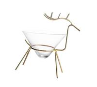 DECOMELODY Verre à Jus Forme de Cerf Fer Forgé Verre à Cocktail Créatif pour Bar Café Décoration Moderne pour Boissons Alcoolisées et Non Alcoolisées Cadeau Original