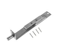 DECOMELODY Verrou à Pêne Encastré Acier Inoxydable pour Porte Française Double Ouverture Installation Facile avec Vis Résistance Corrosion Adapté Porte Coulissante et Intérieure