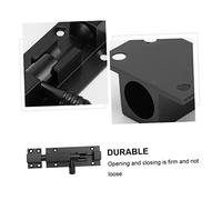 DECOMELODY Verrou de Porte Coulissante Aluminium Noir Targette Effraction et Facile à Installer Verrou Utilitaire pour Portes Fenêtres et Garages