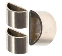 DECOMELODY Viroles en Cuivre Semi-circulaires pour Archet de Violon 3 Pièces, Accessoires Professionnels de Réparation Diy, Pièces de Rechange pour Baguette et Grenouille D'arc, Adaptées