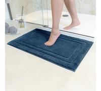 Decomira Tapis de Bain Antidérapant | Super Absorbant et Lavable en Machine | pour la Salle de Bain, Douche, Baignoire ou comme Tapis WC | Royal Blue - 80x150 cm