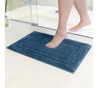 Decomira Tapis de Bain Antidérapant | Super Absorbant et Lavable en Machine | pour la Salle de Bain, Douche, Baignoire ou comme Tapis WC | Royal Blue - 40x60 cm