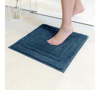 Decomira Tapis de Bain Antidérapant | Super Absorbant et Lavable en Machine | pour la Salle de Bain, Douche, Baignoire ou comme Tapis WC | Royal Blue - 45x45 cm