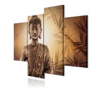 decomonkey Impression sur Toile structurée Bouddha 126x98 4 Pièces | Tableau decoration murale, Cadre en Bois, Photo, Peinture sur Toile, Maison, Déco Salon, Tendue sur chassis en bois