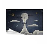 decomonkey - Papier Peint Panoramique Chambre d'Enfants 300x210 cm - Décoration murale moderne - Tapisserie décorative pour chambre salon - Enfants