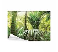 decomonkey - Papier Peint Panoramique Nature 450x315 cm - Décoration murale moderne - Tapisserie décorative pour chambre salon - Des arbres jungle forêt feuilles nature paysage