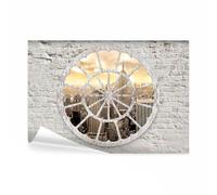 decomonkey - Papier Peint Panoramique New York 250x175 cm - Décoration murale moderne - Tapisserie décorative pour chambre salon - Manhattan pierre new york ville texture vue depuis la fenêtre