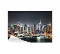 decomonkey - Papier Peint Panoramique New York Ville 450x315 cm - Décoration murale moderne - Tapisserie décorative pour chambre salon - Ville l'architecture urbain new york panorama