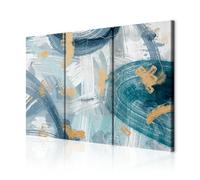 decomonkey - Tableau Acoustique Abstrait 135x90 3 Pièces - Impression sur Toile Décoration Maison Isolation Peinture Image Phonique Déco Bureau Panneaux Acoustiques