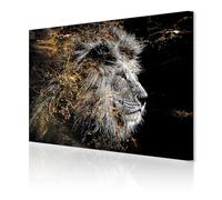 decomonkey Tableau Animaux Aquarelle 120x80 cm - Impression sur Toile Intissée avec Cadre en Bois, Art Animalier Abstrait Multicolore, Décoration Murale Moderne Salon Chambre