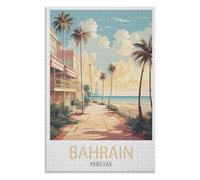 Décompression Jouets éducatifs 1000 pièces,Bahreïn Golfe Persique，des Vacances pour Adolescents，Cadeau de Noël，70x50cm，Paper Puzzle,AA-814