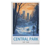 Décompression Jouets éducatifs 1000 pièces,Central Park New York,des Vacances pour Adolescents,Cadeau de Noël,70x50cm,Paper Puzzle,AA-644